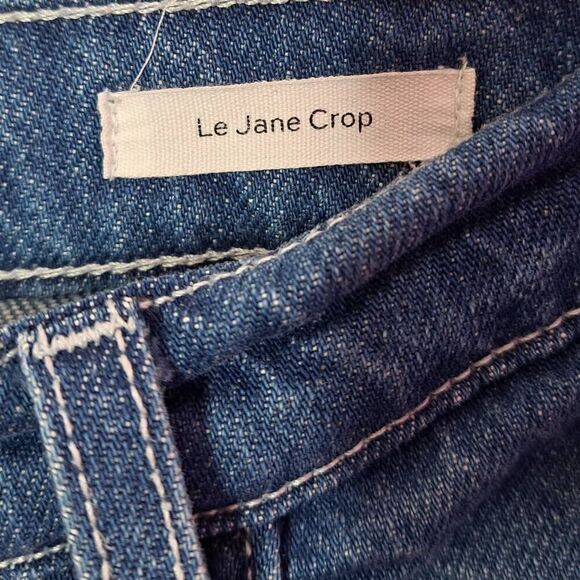 FRAME Women's Plus Size Le Jane Cropped Jeans Atrium Wash size 32 / 14 - Picture 7 of 8